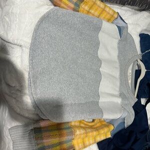 We The Free Heather Gray Knit Top